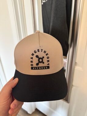 Orangetheory Beige & Black Logo Trucker Hat